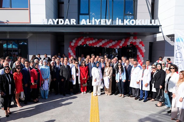 Kahramanmaraşda Heydər Əliyev adına məktəbin açılışı olub