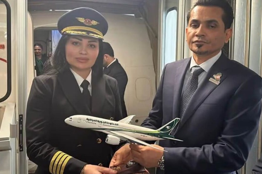 İraq Hava Yollarında ilk qadın pilot işə başladı