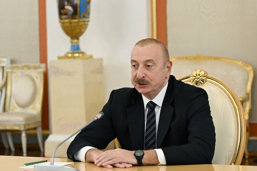 Prezident İlham Əliyev: Azərbaycan ilə Rusiya arasında ikitərəfli münasibətlərin dinamikası kifayət qədər nəzərə çarpır