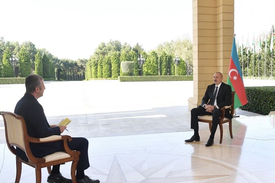 Zəfər xronikası. 7 oktyabr 2020-ci il: Prezident İlham Əliyev CNN-Türk televiziyasına müsahibə verib