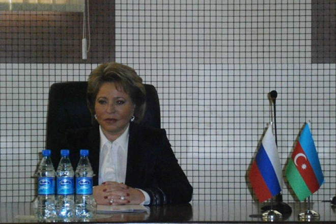 Valentina Matviyenko Prezident İlham Əliyevi təbrik edib