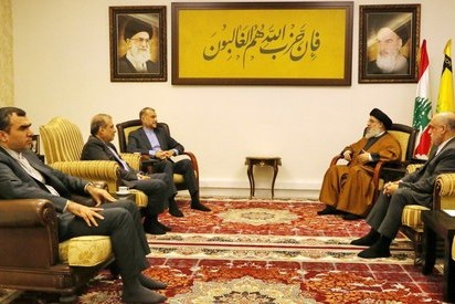 İran XİN rəhbəri Həsən Nəsrullah və Mikati ilə görüşüb
