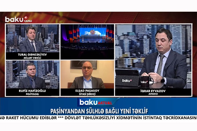 Ermənistan Qərbin növbəti qurbanıdır - Rufiz Hafizoğlu