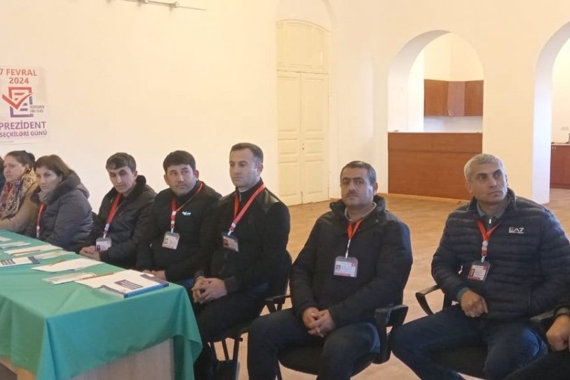 Prezidenti seçkiləri Ağdərə şəhərində yüksək səviyyədə təşkil edilib