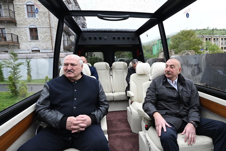 Prezident İlham Əliyev və Prezident Aleksandr Lukaşenko Şuşa şəhərinə səfər ediblər