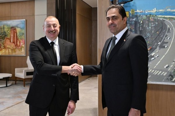 Prezident İlham Əliyev İraq Parlamentinin sədrini qəbul edib