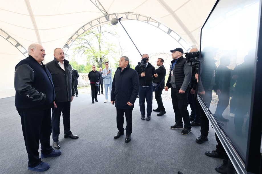 Prezident İlham Əliyevə və Belarus Prezidentinə Şuşanın Baş planı barədə məlumat verilib