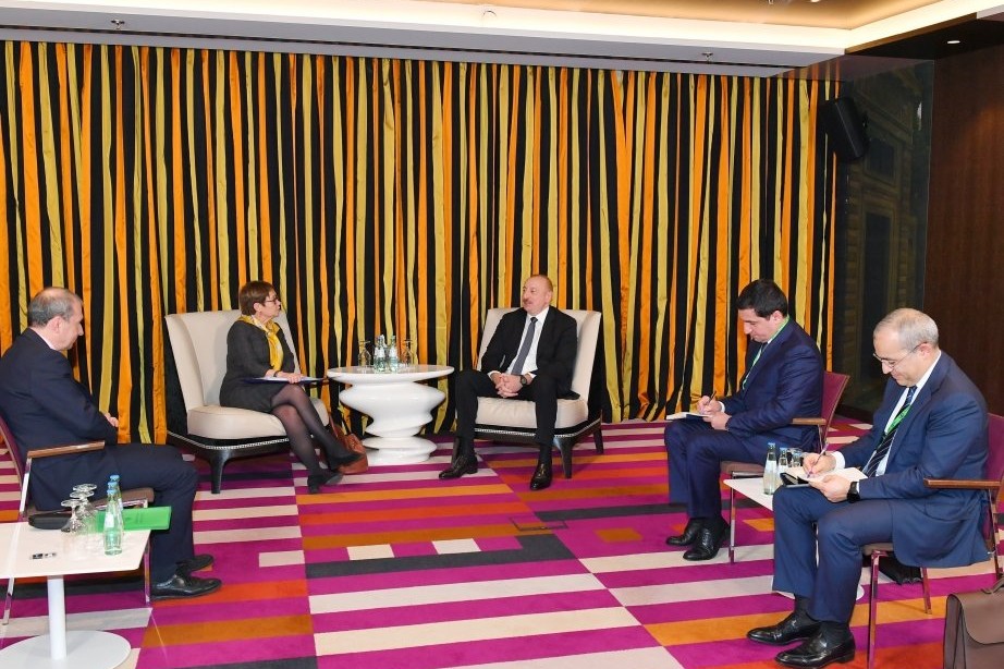 Münxendə Prezident İlham Əliyev ilə Avropa Yenidənqurma və İnkişaf Bankının prezidentinin görüşü olub