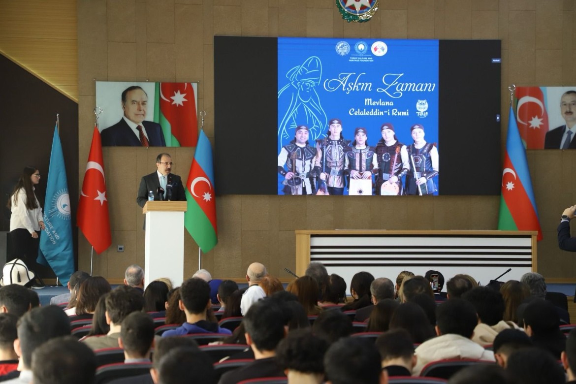 Türk Mədəniyyəti və İrsi Fondu vəfatının 750 illiyi münasibəti ilə Mövlanə Cəlaləddin Ruminin anım tədbirini və görkəmli ədibə həsr olunan filmin təqdimatını keçirib