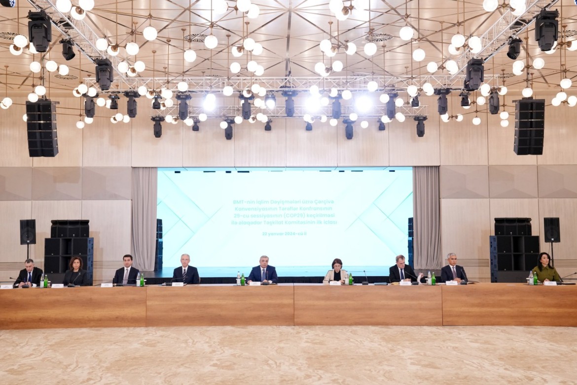 COP29 ilə əlaqədar Təşkilat Komitəsinin ilk iclası keçirilib