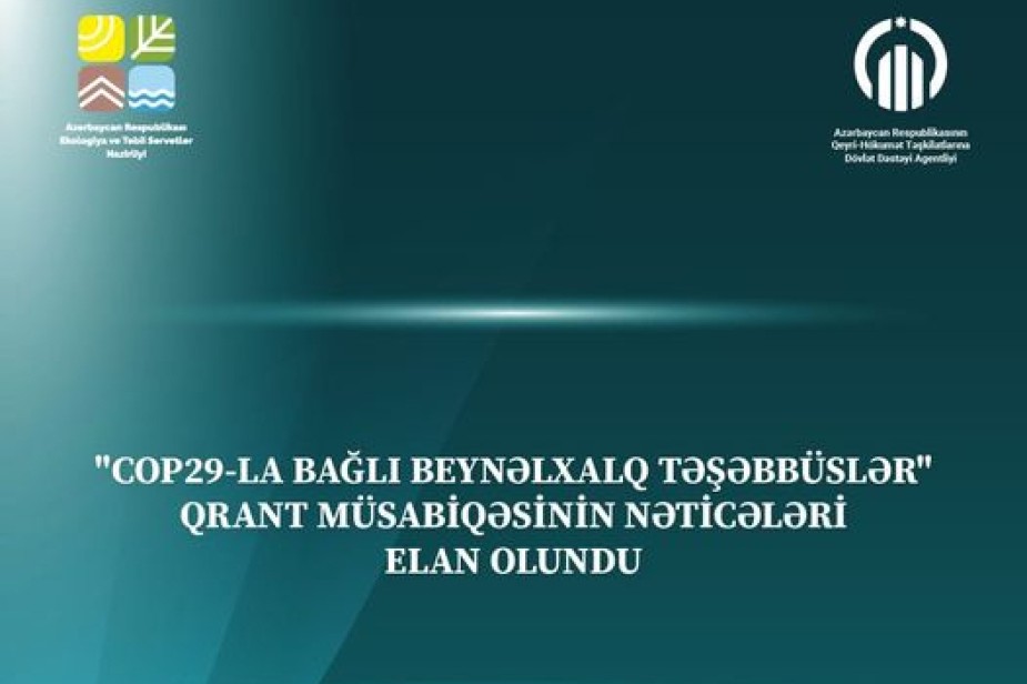 "COP29-la bağlı beynəlxalq təşəbbüslər" qrant müsabiqəsinin nəticələri elan olunub