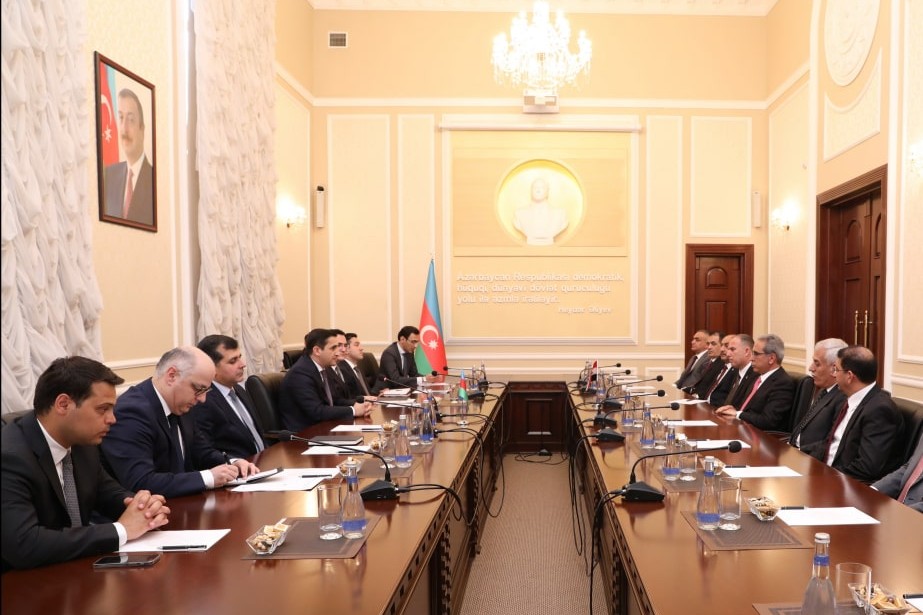 Ədliyyə naziri İraqın nümayəndə heyəti ilə görüşüb