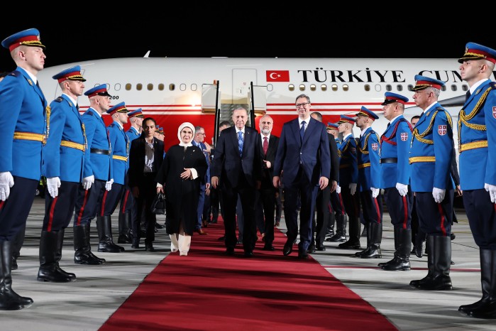 Rəcəb Tayyib Ərdoğan Serbiyaya səfər edib