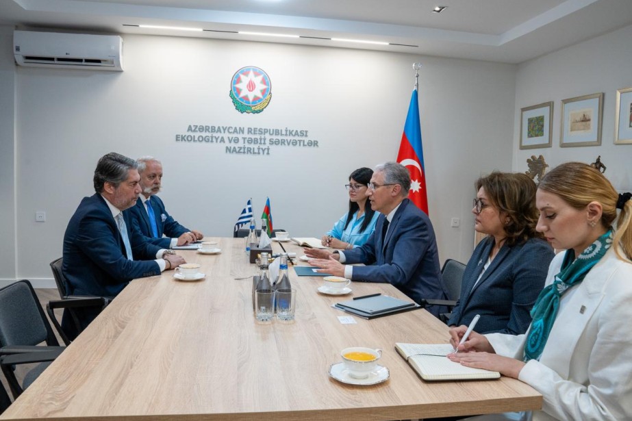 Yunanıstanla Azərbaycan arasında ətraf mühitin mühafizəsi barədə əməkdaşlıq müzakirə edilib
