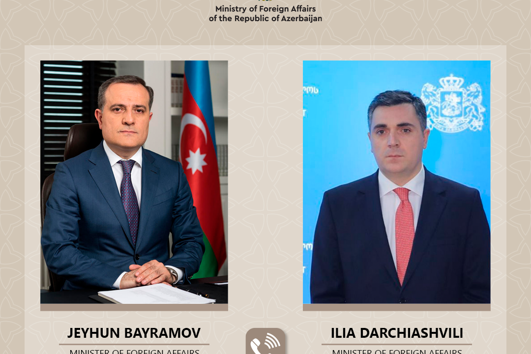 Azərbaycan və Gürcüstan XİN rəhbərlərinin telefon danışığı olub