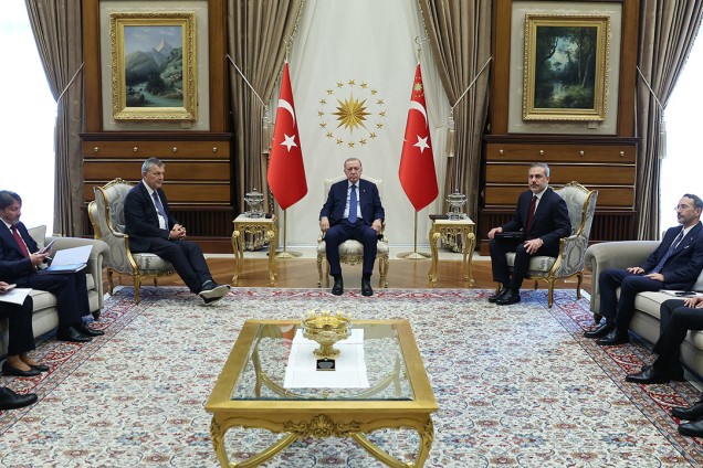 Ərdoğan Lazzarini qəbul edib
