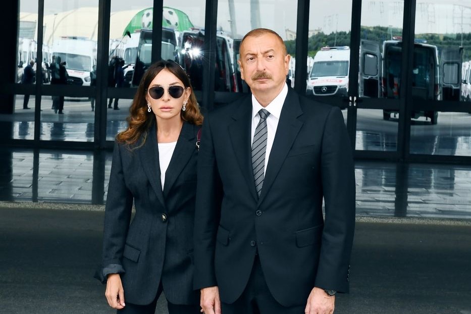 Prezident İlham Əliyev və Birinci xanım Mehriban Əliyeva Cəbrayıl şəhərində Mehdi Mehdizadə adına tam orta məktəbin binasının açılışında iştirak ediblər
