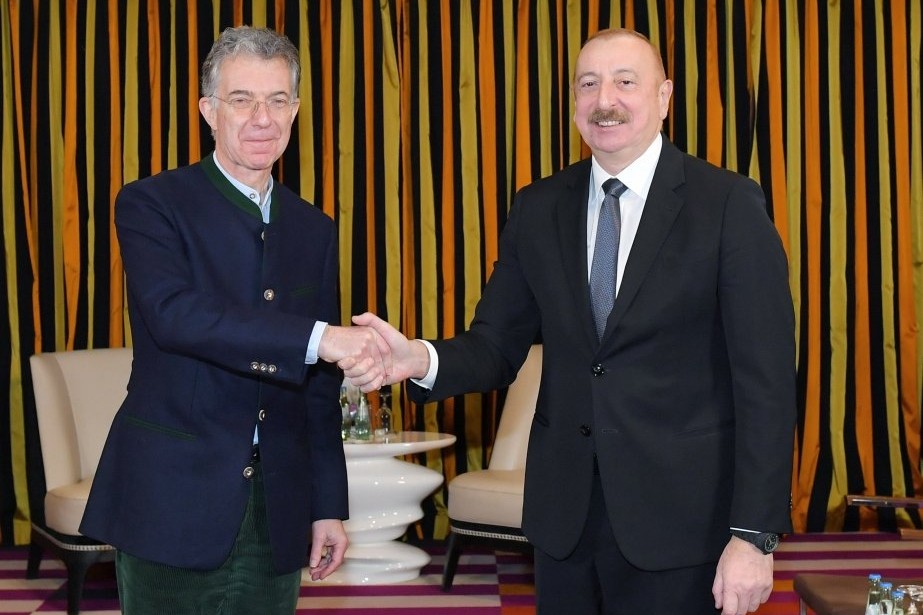 Prezident İlham Əliyev Münxen Təhlükəsizlik Konfransının sədri ilə görüşüb