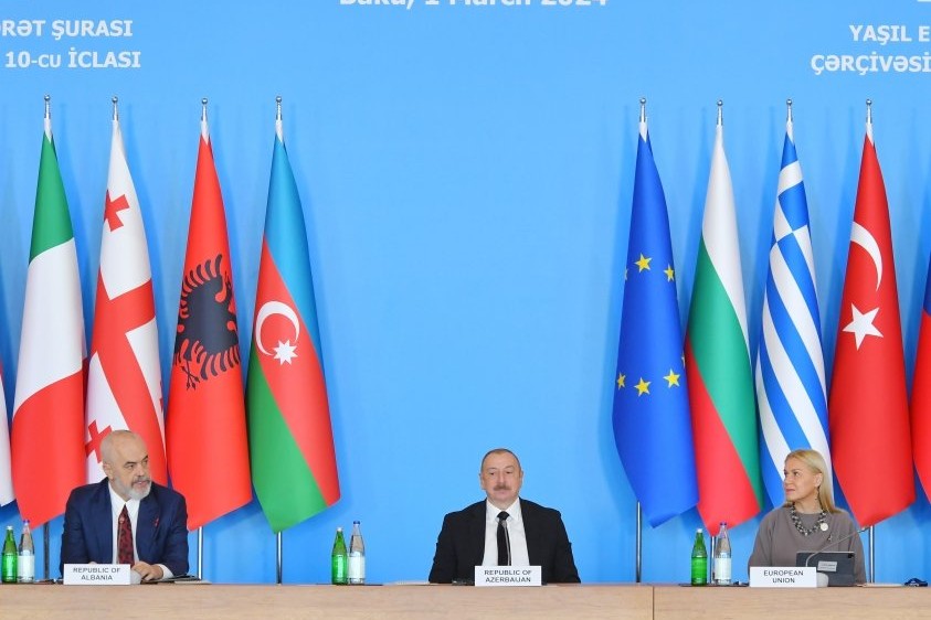 Prezident İlham Əliyev Bakıda Cənub Qaz Dəhlizi Məşvərət Şurası çərçivəsində keçirilən iclasda çıxış edib