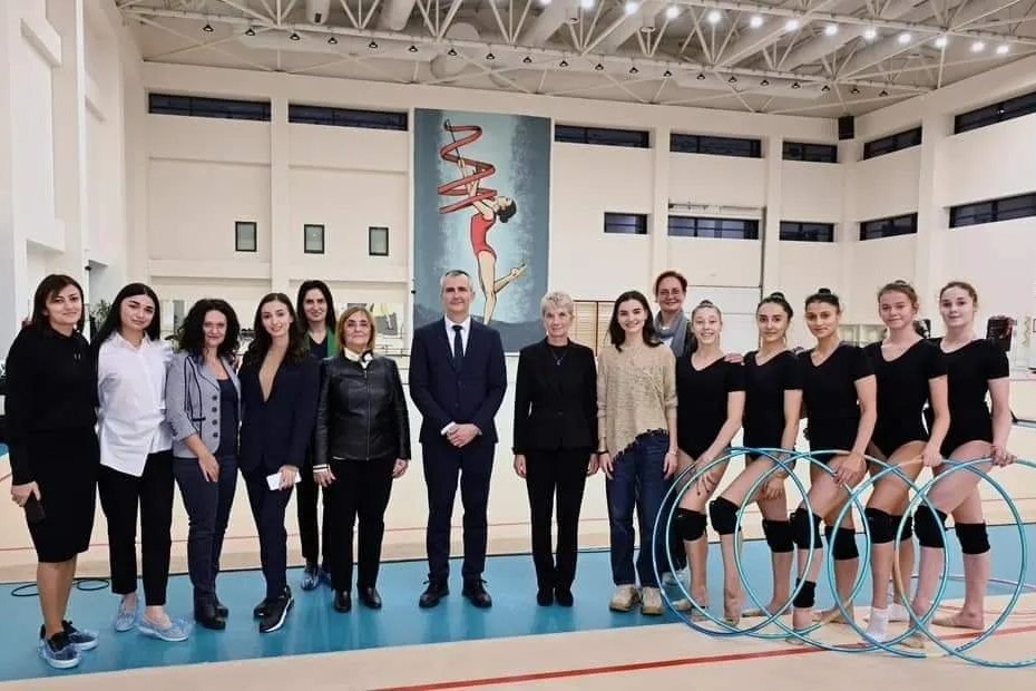 Bolqarıstanın gənclər və idman naziri Bakıda Milli Gimnastika Arenasını ziyarət edib