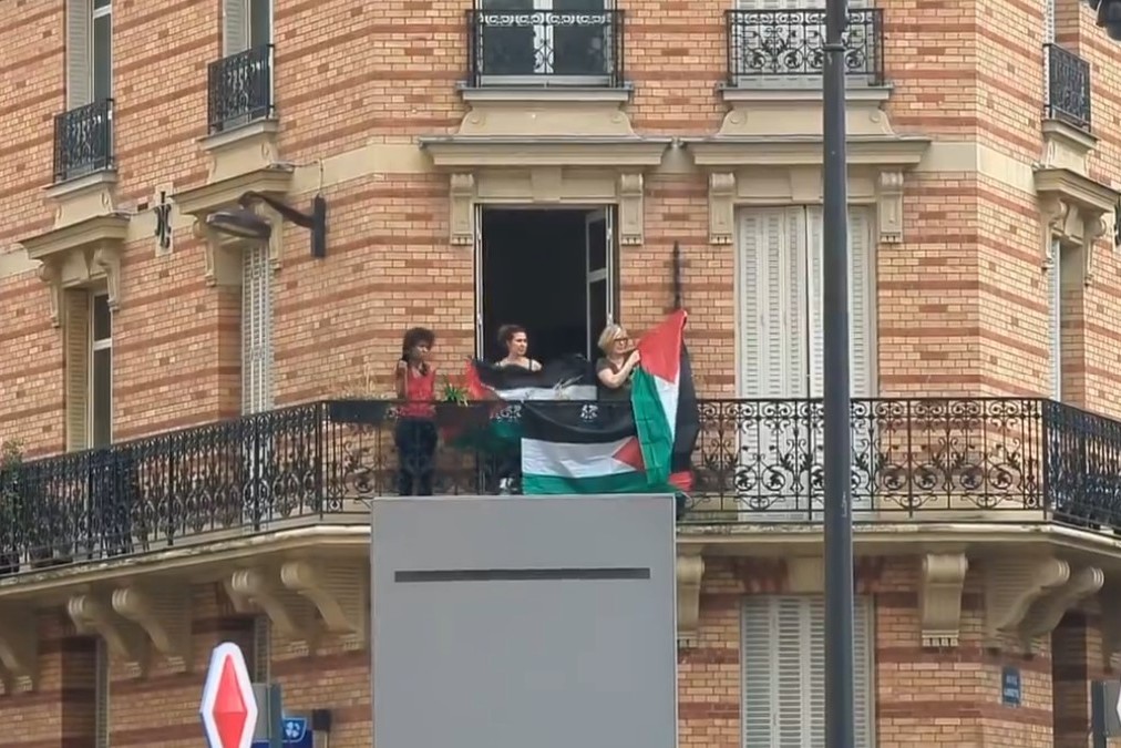 Parisdə Fələstinə dəstək nümayiş etdirilib