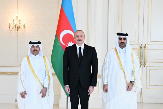Prezident İlham Əliyev Qətərin Azərbaycanda yeni təyin olunmuş səfirinin etimadnaməsini qəbul edib
