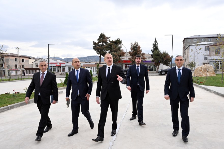 Prezident İlham Əliyev Qarabağ Universitetinin təmirdən sonra açılışında iştirak edib