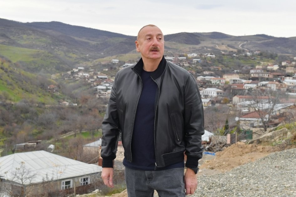 Prezident İlham Əliyev Xocalı rayonunun Xanabad kəndində olub
