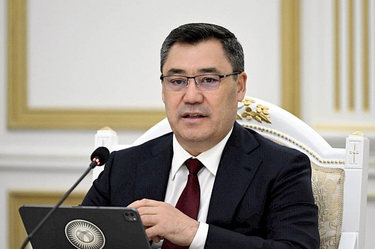 Qırğızıstan Prezidenti Sadir Japarov erkən parlament seçkilərində səs verdi