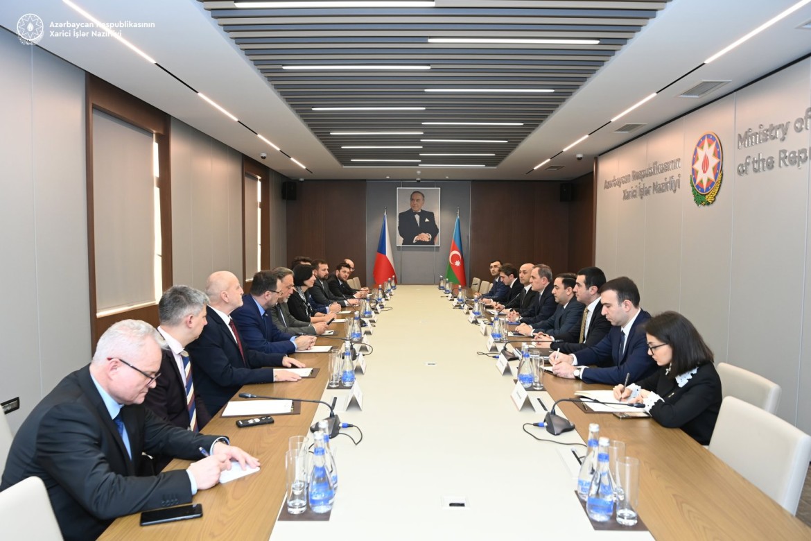 Ceyhun Bayramov Çexiya Deputatlar Palatasının sədri ilə görüşüb