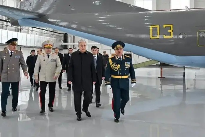 Qazaxıstan Milli Qvardiya aviabazasının açılış mərasimi olub