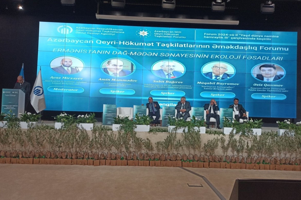 “Ermənistanın dağ-mədən sənayesinin ekoloji fəsadları” adlı panel müzakirə keçirilib