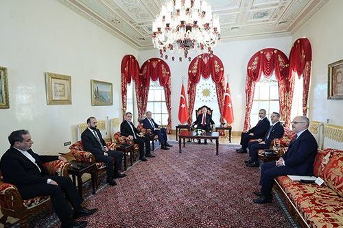 Ərdoğan “3+3” formatında iclasa qatılan XİN rəhbərlərini qəbul edib