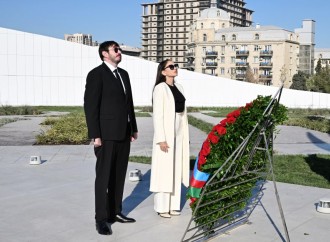 Azərbaycan Respublikasının Prezidenti İlham Əliyev, Birinci xanım Mehriban Əliyeva Bakıda Zəfər parkının açılışında iştirak ediblər