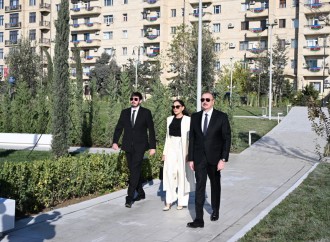 Azərbaycan Respublikasının Prezidenti İlham Əliyev, Birinci xanım Mehriban Əliyeva Bakıda Zəfər parkının açılışında iştirak ediblər