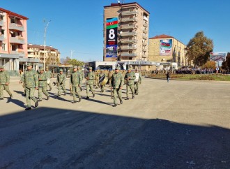 Xankəndidə Zəfər Günü münasibətilə yürüş keçirilir