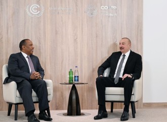 Prezident İlham Əliyev San-Tome və Prinsipi Demokratik Respublikasının Baş naziri ilə görüşüb