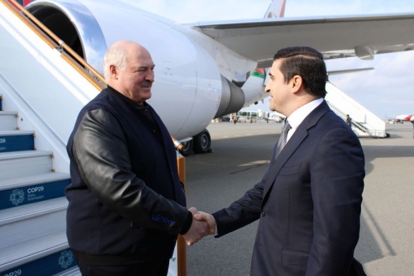 Belarus Prezidenti COP29-da iştirak etmək üçün Azərbaycanda səfərdədir