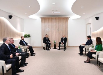 Prezident İlham Əliyev Polşa Prezidenti ilə görüşüb