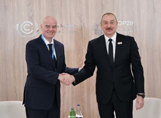 Prezident İlham Əliyev FIFA-nın prezidenti ilə görüşüb