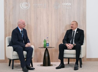 Prezident İlham Əliyev FIFA-nın prezidenti ilə görüşüb