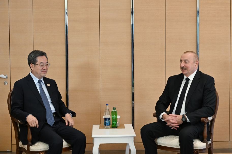Prezident İlham Əliyev Çinin Baş nazirinin müavini ilə görüşüb