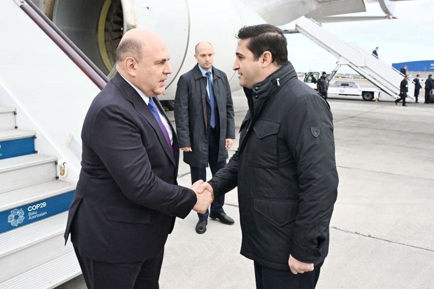 Mixail Mişustin Azərbaycana səfərə gəlib