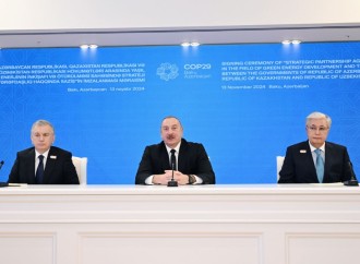Bakıda Prezident İlham Əliyevin, Prezident Kasım-Jomart Tokayevin və Prezident Şavkat Mirziyoyevin üçtərəfli görüşü olub