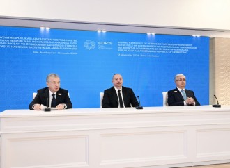 Bakıda Prezident İlham Əliyevin, Prezident Kasım-Jomart Tokayevin və Prezident Şavkat Mirziyoyevin üçtərəfli görüşü olub