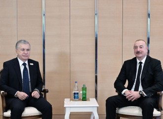 Prezident İlham Əliyevin və Prezident Şavkat Mirziyoyevin iştirakı ilə Xankəndidə tikiş fabrikinin videobağlantı vasitəsi ilə açılışı olub