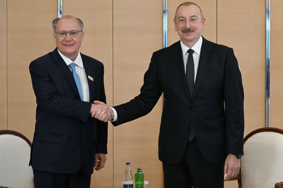 Prezident İlham Əliyev Braziliyanın vitse-prezidenti ilə görüşüb