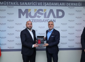 MÜSİAD İdarə Heyətinin üzvü Altuğ Karataş və “MÜSİAD İnvest”in sədri Serhat Kısakürek MÜSİAD Azərbaycan mərkəzini ziyarət edib