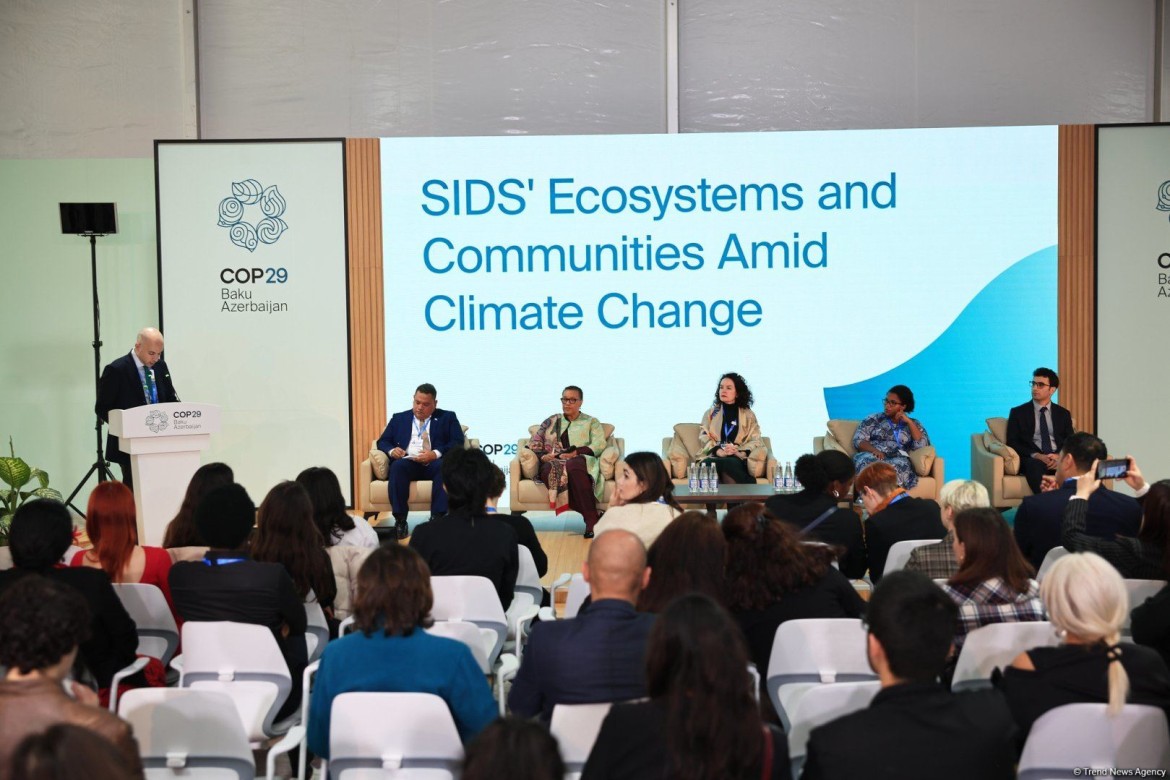 COP29-un Yaşıl Zonada “İqlim dəyişmələri şəraitində Kiçik ada dövlətləri və icmaların ekosistemləri” mövzusunda sessiya keçirilib