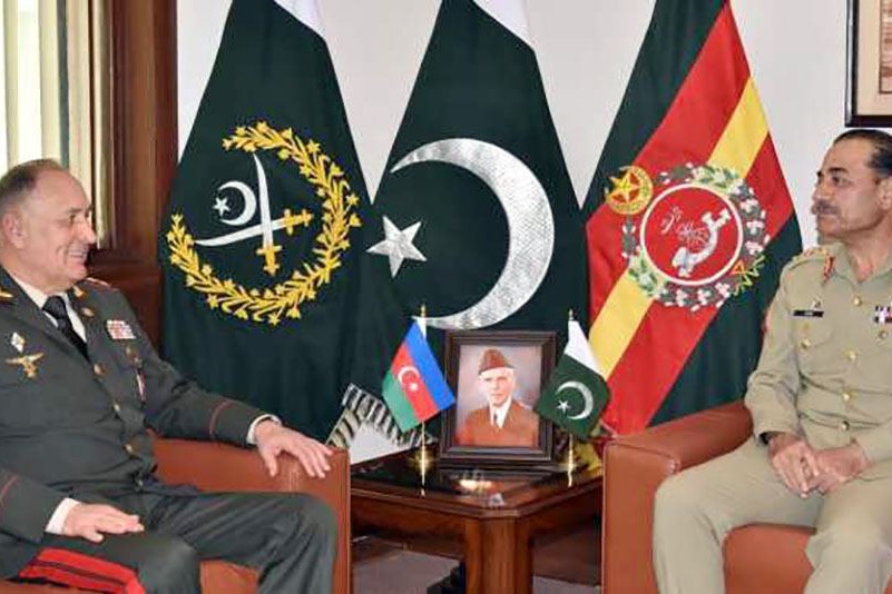 Kərim Vəliyev Pakistanın Quru Qoşunları komandanı ilə görüşüb